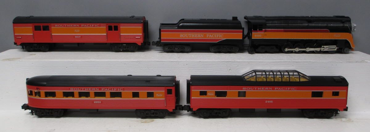 MTH 30-4182-1 Southern Pacific 4-8-4 Daylight O Gauge Stream Train Set w/PS 2.0