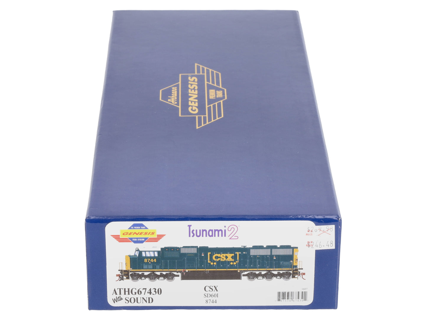 Athearn G67430 HO CSX SD60I Diesel Locomotive with DCC & Sound #8744