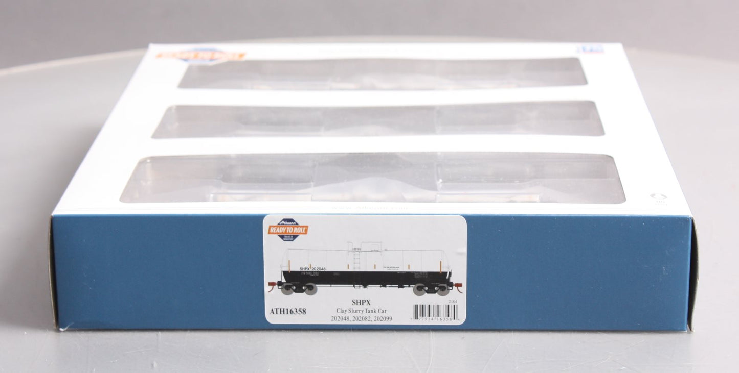 Athearn 16358 HO SHPX RTR 16,000-Gallon Clay Slurry Tank Car #2 (Set of 3)