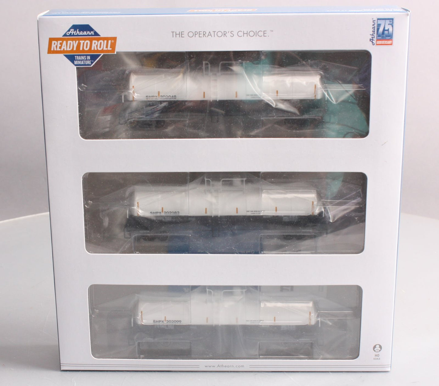 Athearn 16358 HO SHPX RTR 16,000-Gallon Clay Slurry Tank Car #2 (Set of 3)