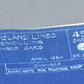 1953 Rock Island Lines Stenciling Passenger Cars Blueprint VG