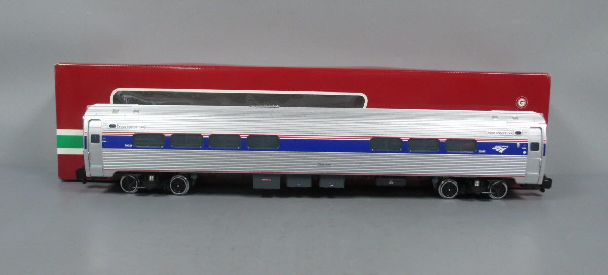 LGB 33224 G Gauge Amtrak Amfleet Phase V Cafe Car #20035 (Metal Wheel)