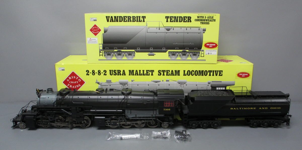 Aristo-Craft 21608 G Scale B&O Mallet Locomotive with Vanderbilt Tender