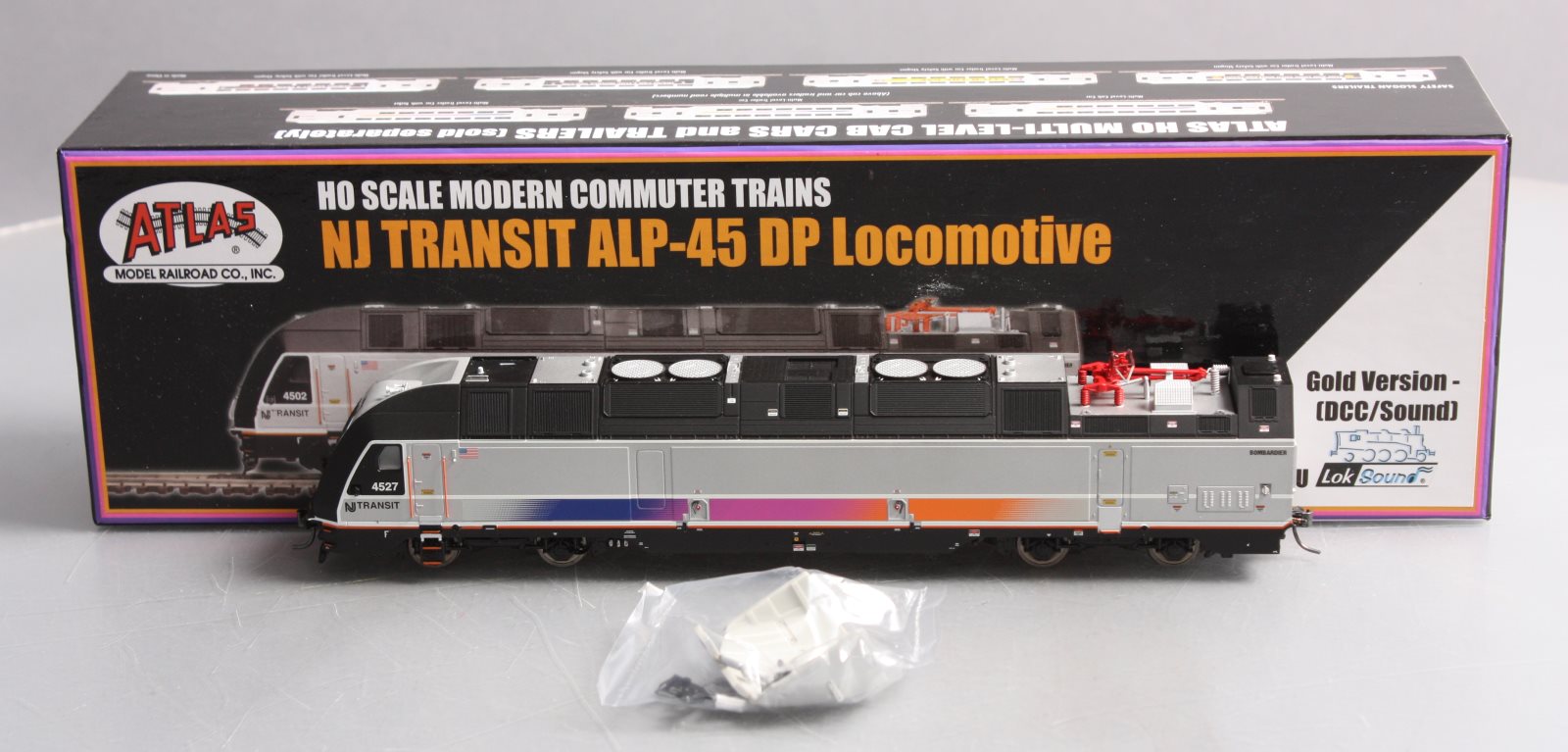 Atlas 10002505 HO New Jersey Transit ALP-45DP Gold with DCC & Sound #4 –  Trainz