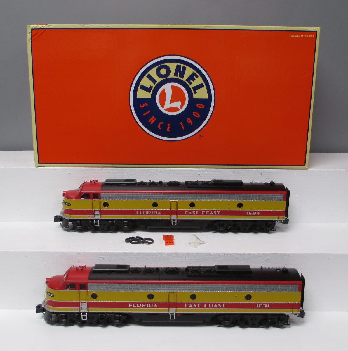 Lionel 6-39606 O Gauge FEC E9 A-A Diesel/Legacy Locomotive #1031/1594