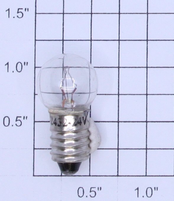 Lionel 2432 24 Volt Screw Base Clear Large Globe Light Bulb