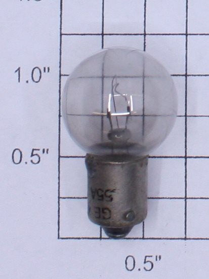 Lionel 480 22 Volt Bayonet Base Clear/Frosted Large Globe Light Bulb