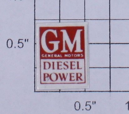 Lionel 397-32 Red GM Diesel Decal- Sticker Adhesive