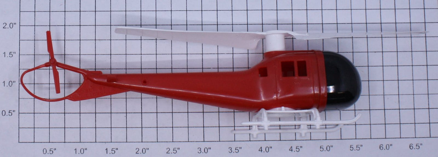 Lionel 6504-105 Red Helicopter with Tinted Nose