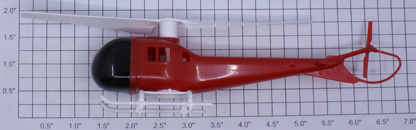 Lionel 6504-105 Red Helicopter with Tinted Nose