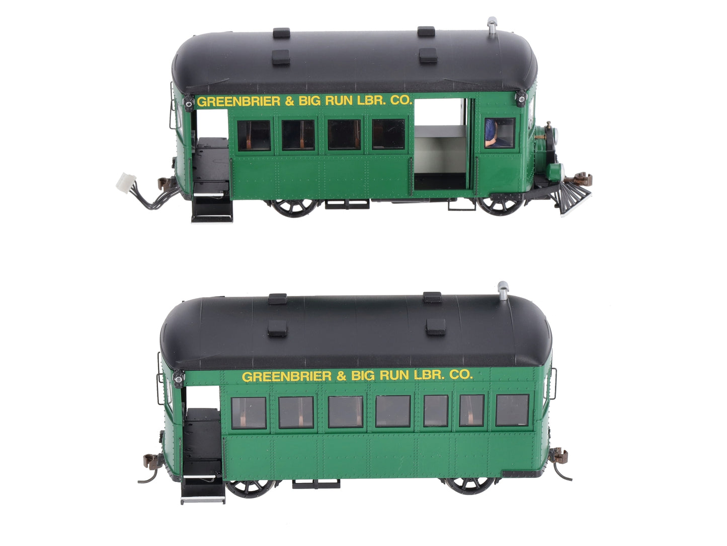 Bachmann 28457 On30 Greenbrier & Big Run Lumber Co. Railbus & Trailer w/DCC