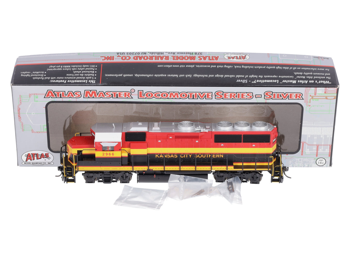 Atlas 10001856 HO Kansas City Southern EMD GP40-2 Diesel Engine #2966