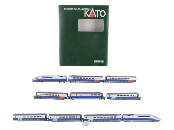 Kato 10-1529 N TGV Reseau Duplex Passenger Cars 10 Car Set – Trainz