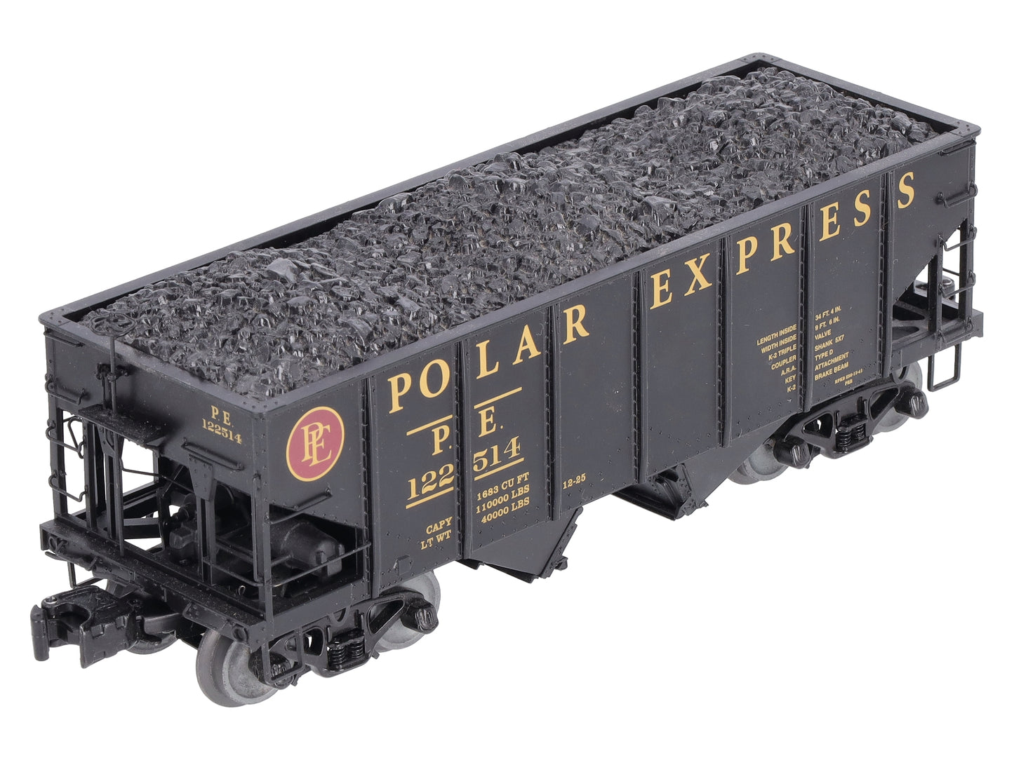 Lionel 6-81699 O Polar Express GLA Twin Hopper #122514