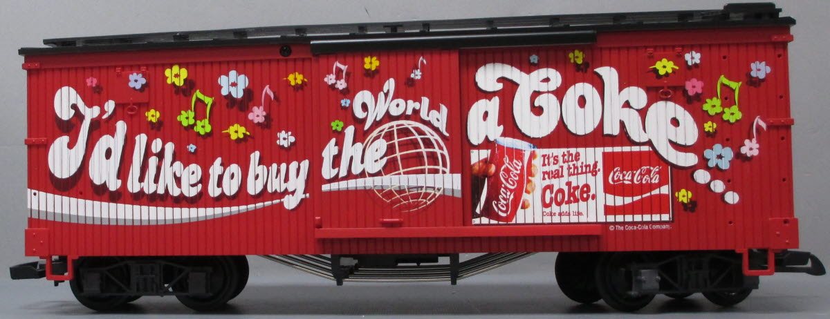 G-SCALE LGB COCA-COLA offers BOX CAR with SOUND #46672