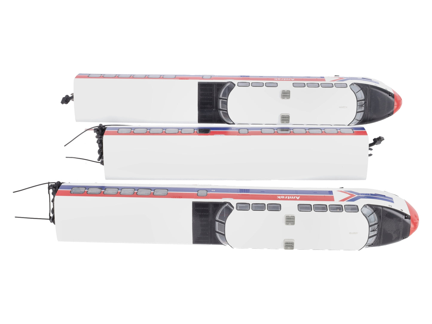 MTH 20-20345-1 Amtrak Turbotrain O Gauge Passenger Train Set w/PS 3.0