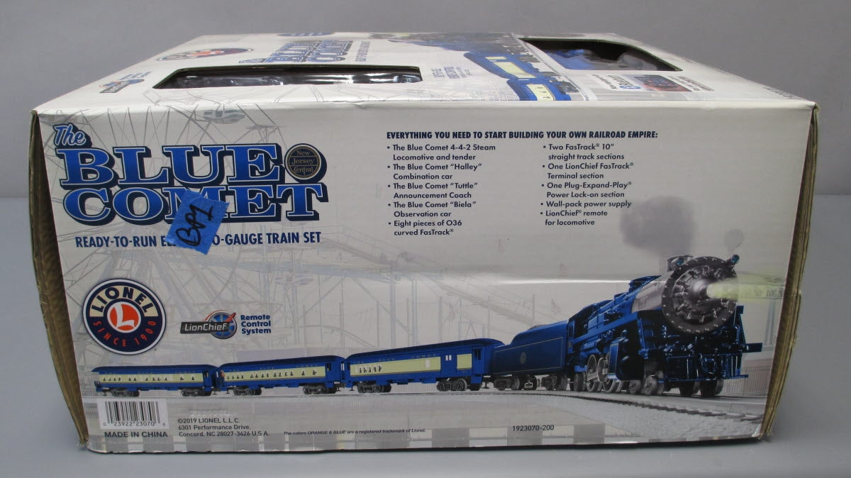 Lionel 1923070 Blue Comet LionChief O Gauge Steam Train Set with Bluetooth