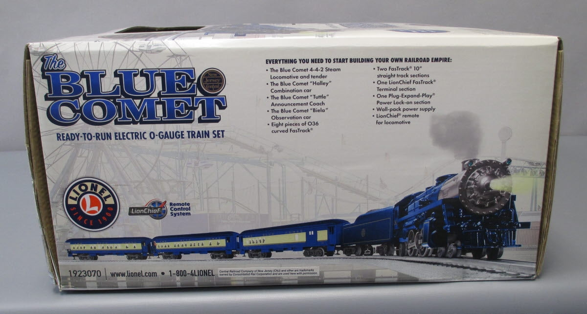 Lionel 1923070 Blue Comet LionChief O Gauge Steam Train Set with Bluetooth