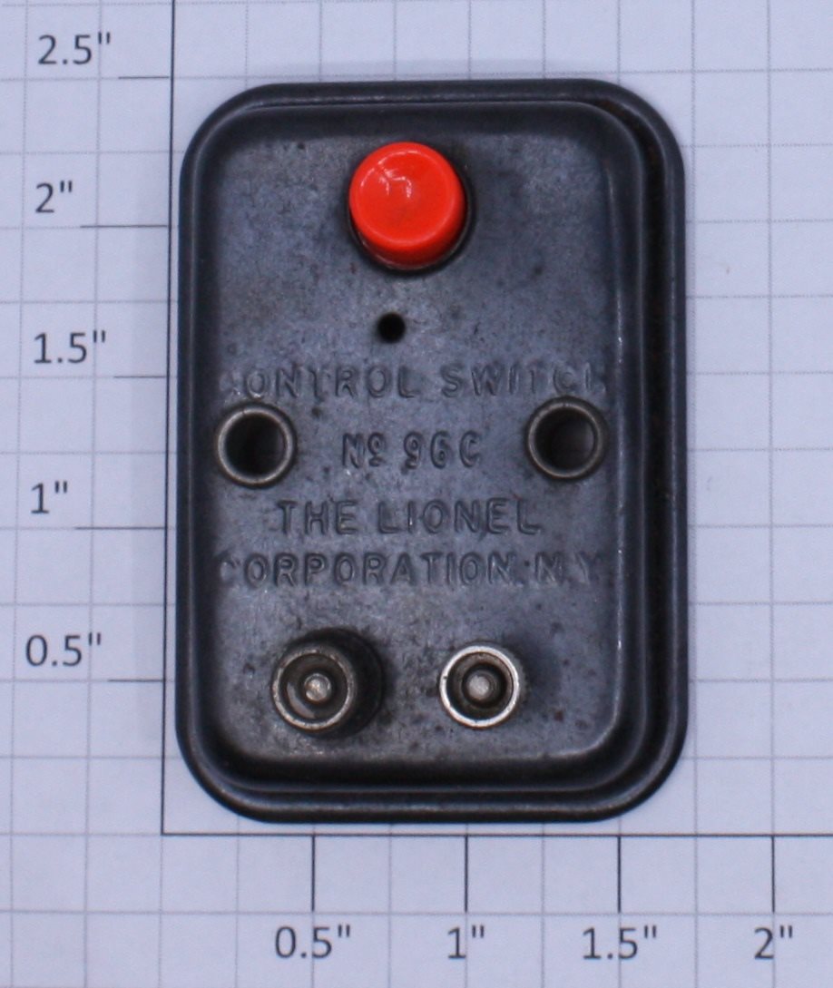 Lionel 96C Push Button Momentary Control Switch with Red Button