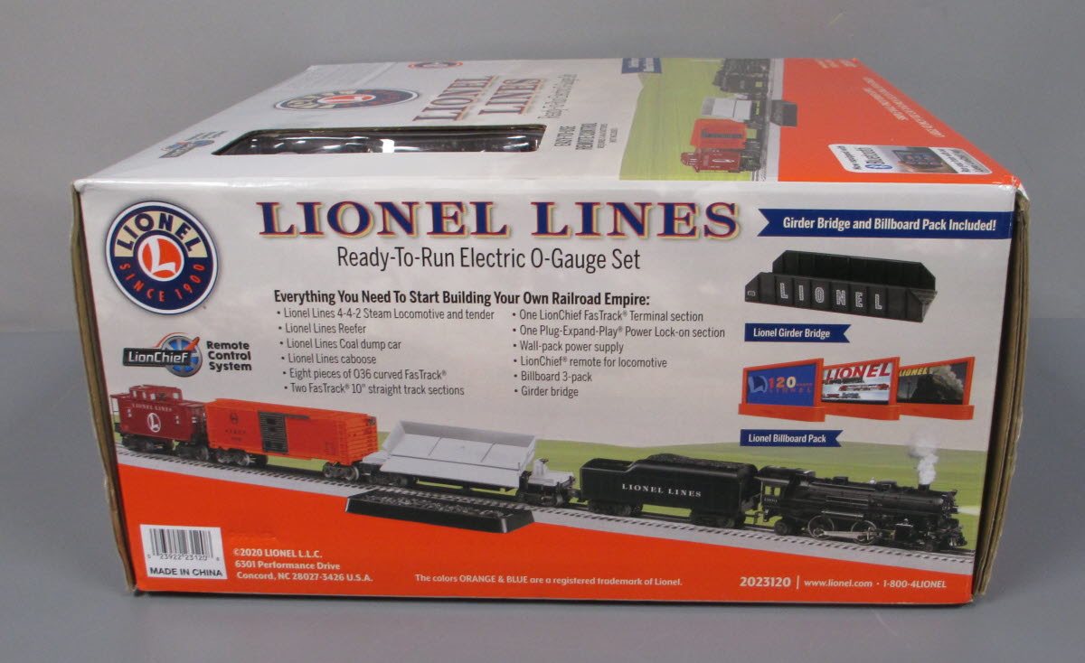 Lionel 2023120 Lionel Lines LionChief O Gauge Steam Freight Set with  Bluetooth