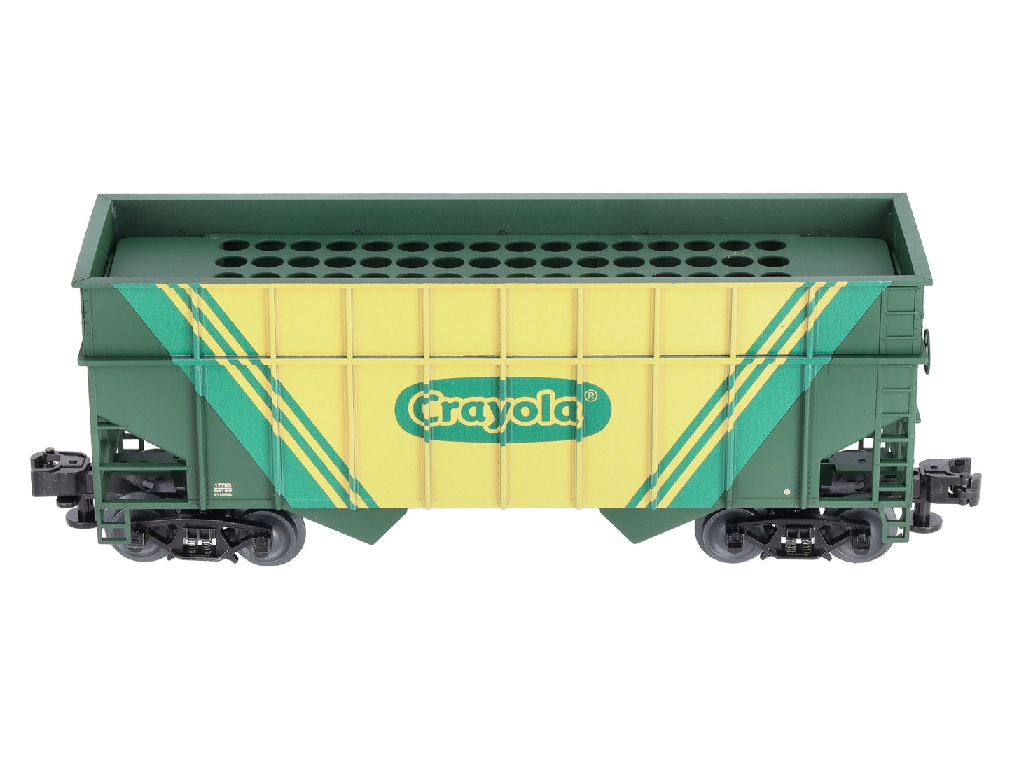 Lionel 3-17703 O Gauge Crayola 2-Bay LionScale Hopper with Crayons