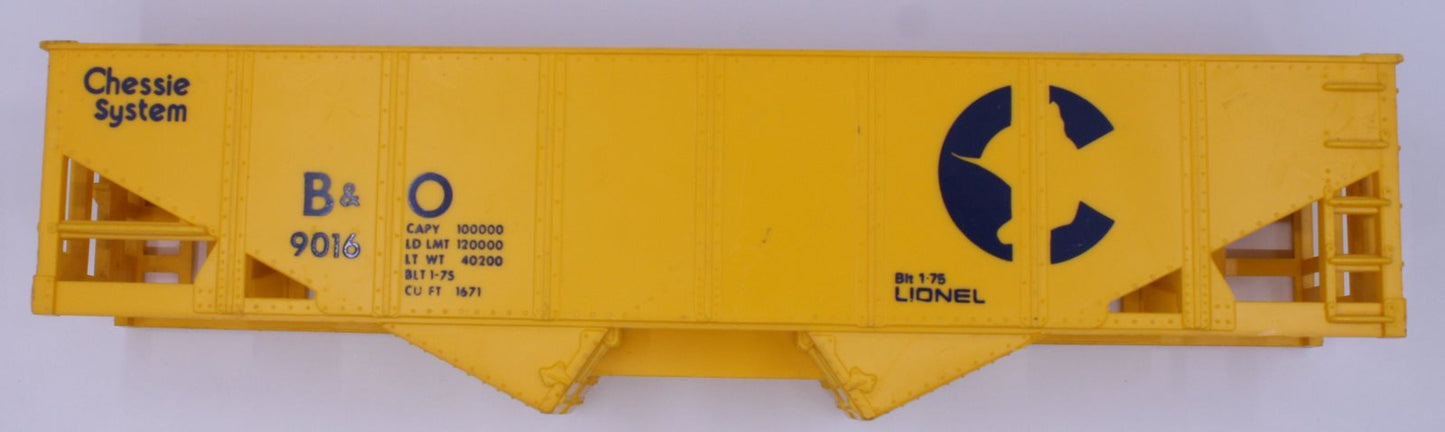 Lionel 9016-3 #9016 Yellow Short Hopper Body Shell