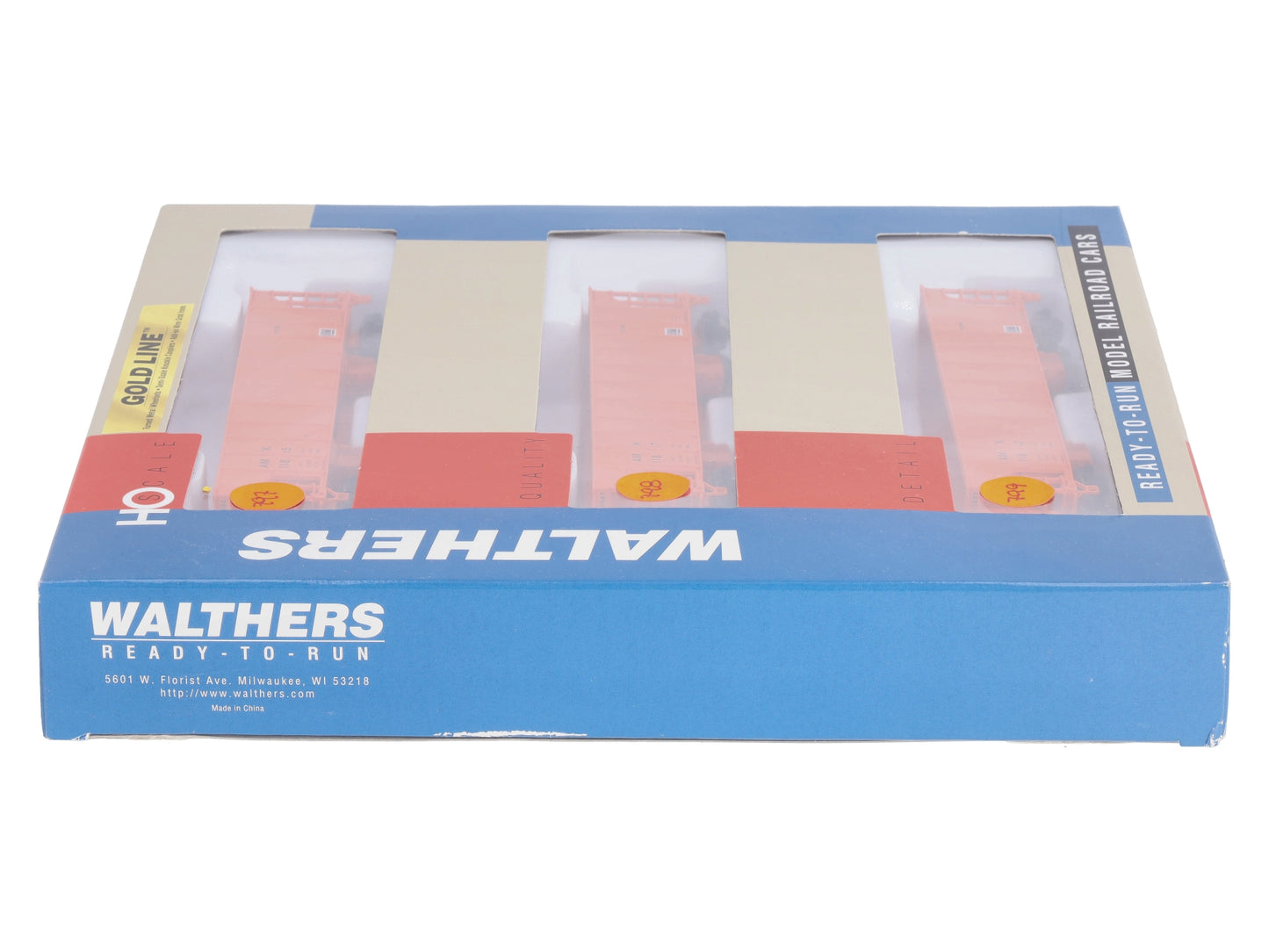 Walthers 932-34228 HO Scale Amtrak Ballast Hopper Cars (Set of 3)