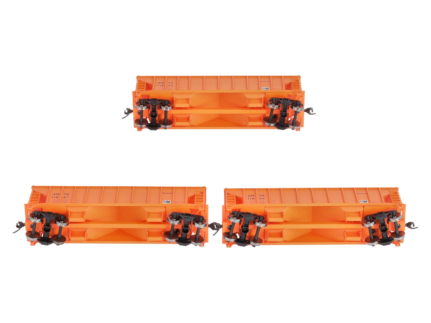 Walthers 932-34228 HO Scale Amtrak Ballast Hopper Cars (Set of 3)