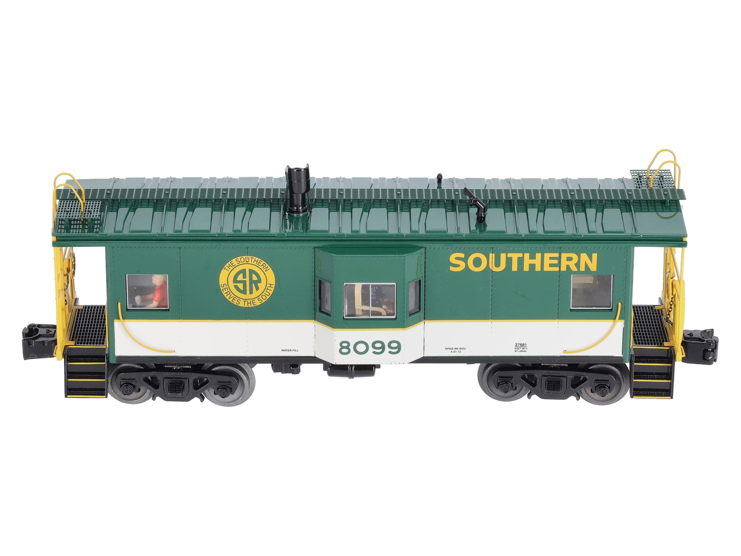 Lionel 6-27681 O Gauge Southern NS Heritage Bay Window Caboose #8099