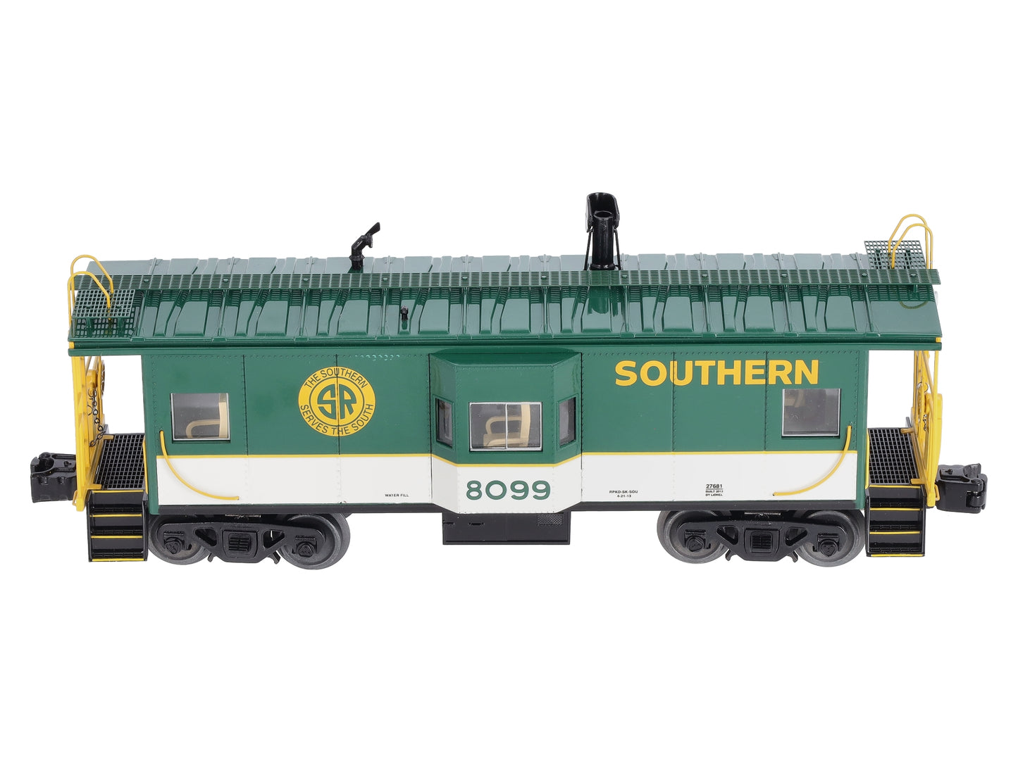 Lionel 6-27681 O Gauge Southern NS Heritage Bay Window Caboose #8099