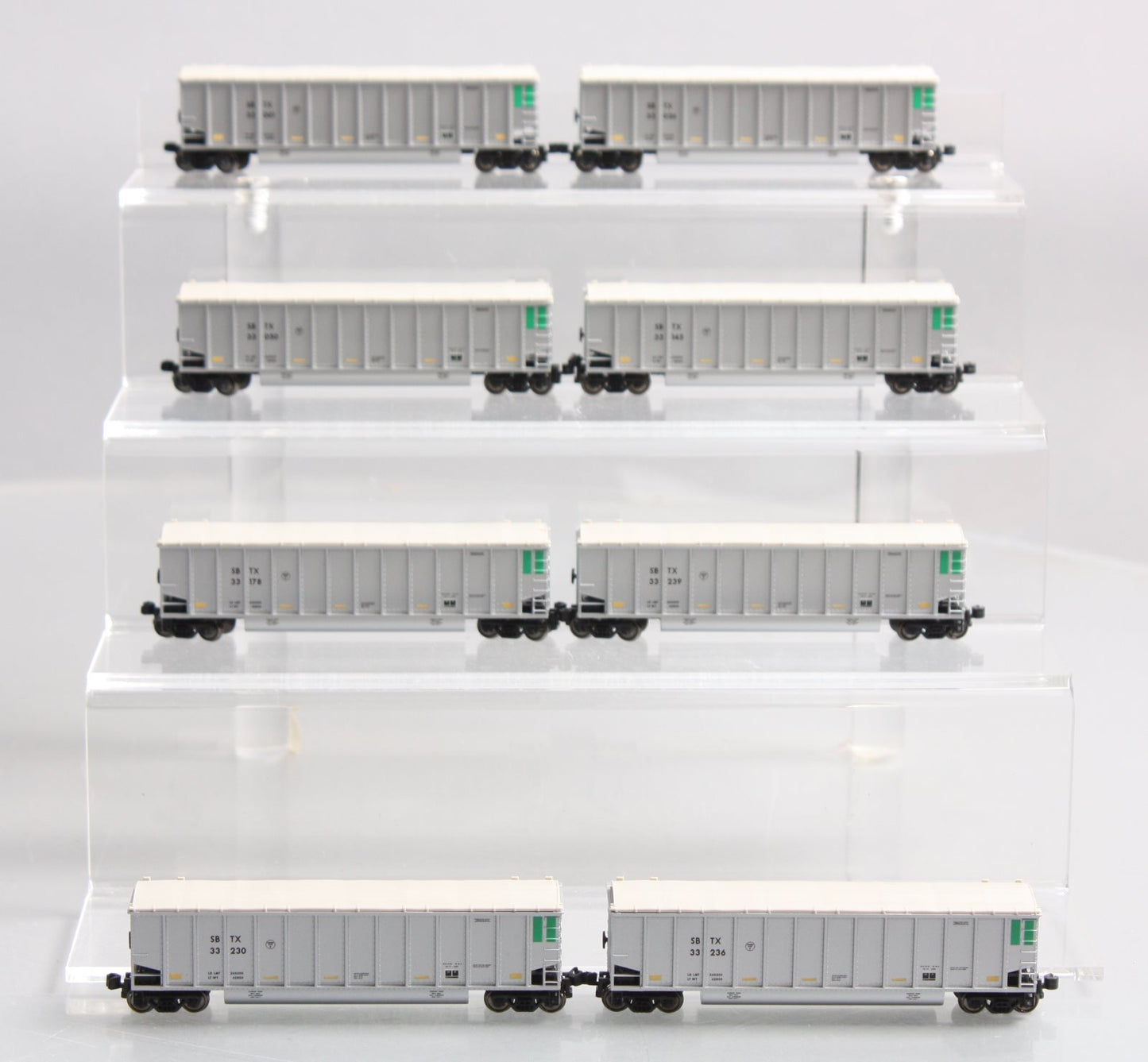 Kato 106-4653 N Scale SBTX Bethgon Protein Gondola Cars (Set of 8)