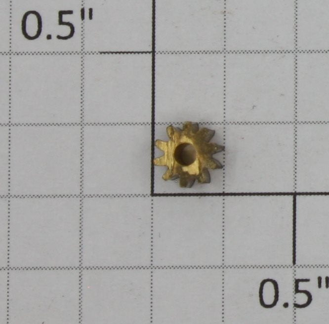 Lionel 4065 Brass Pinion Gear 10-Tooth Id 1/16" x Od 15/69" x W 9/64"