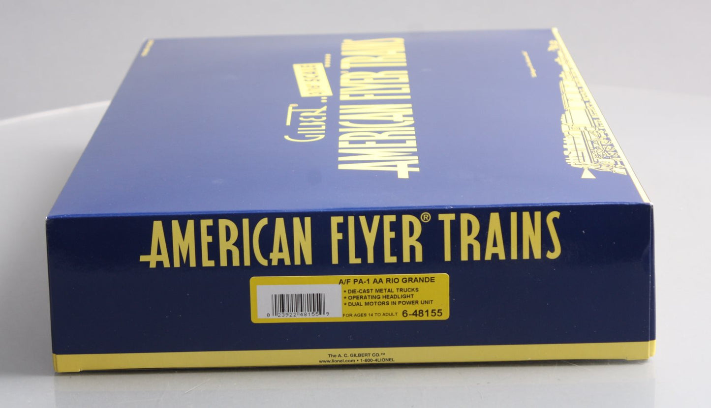 American Flyer 6-48155 S Scale Rio Grande PA-1 AA Set