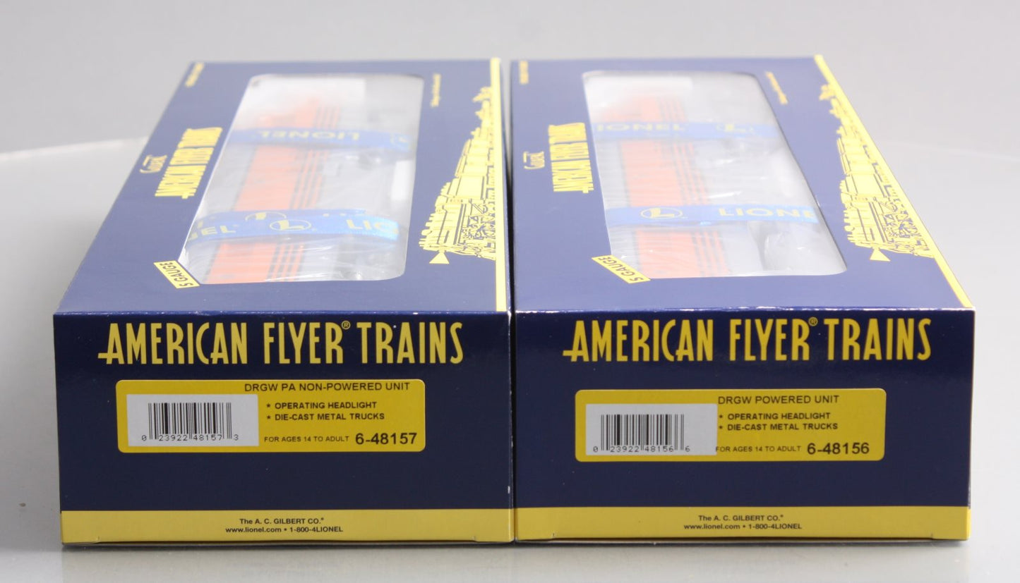 American Flyer 6-48155 S Scale Rio Grande PA-1 AA Set