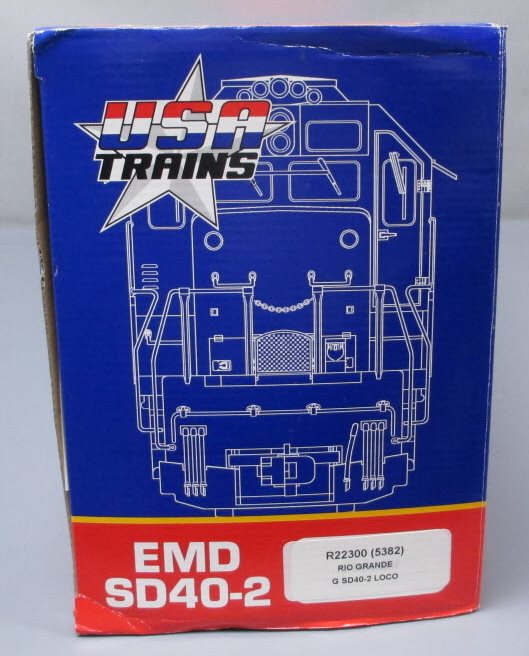 USA Trains R22300 G Scale Rio Grande SD-40-2 Diesel Locomotive #5382