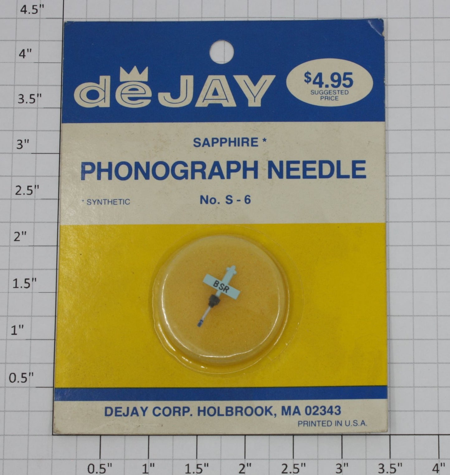 deJAY S-6 Sapphire Phonograph Needle