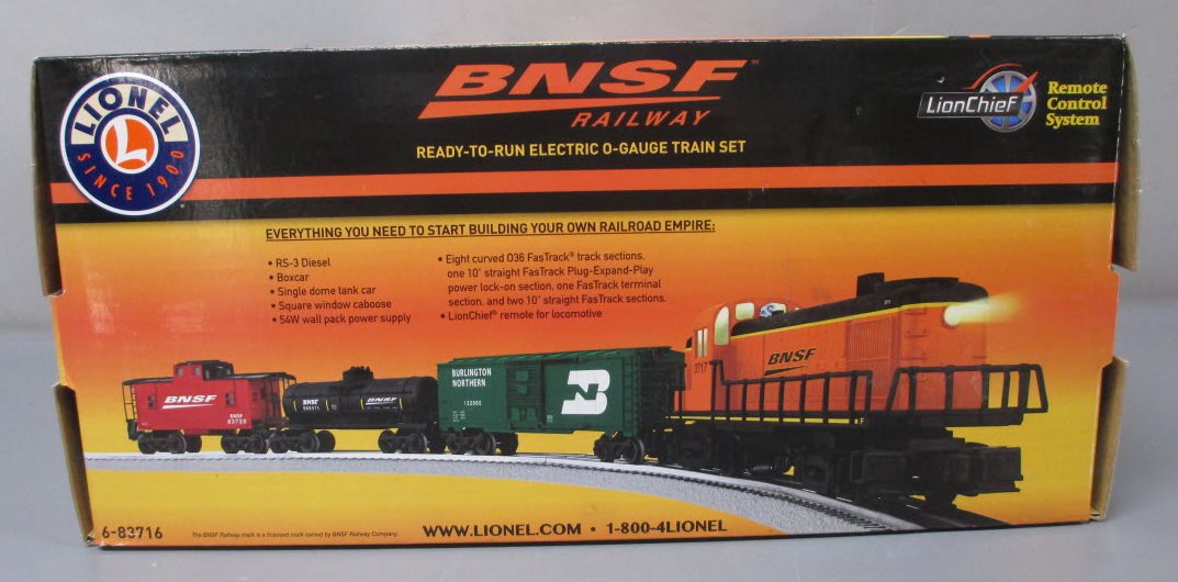 Lionel 6-83716 BNSF RS-3 Scout Freight LionChief O Gauge Train Set w/ Bluetooth