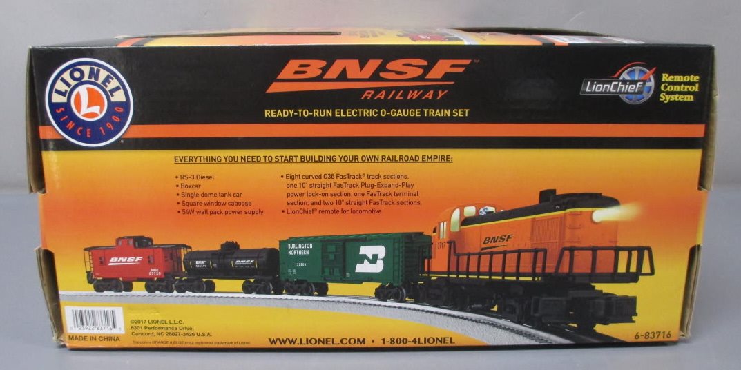 Lionel 6-83716 BNSF RS-3 Scout Freight LionChief O Gauge Train Set w/ Bluetooth