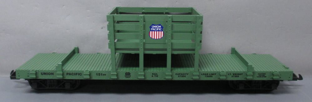 USA Trains R1814 G Union Pacific Green Rail & Tie Car