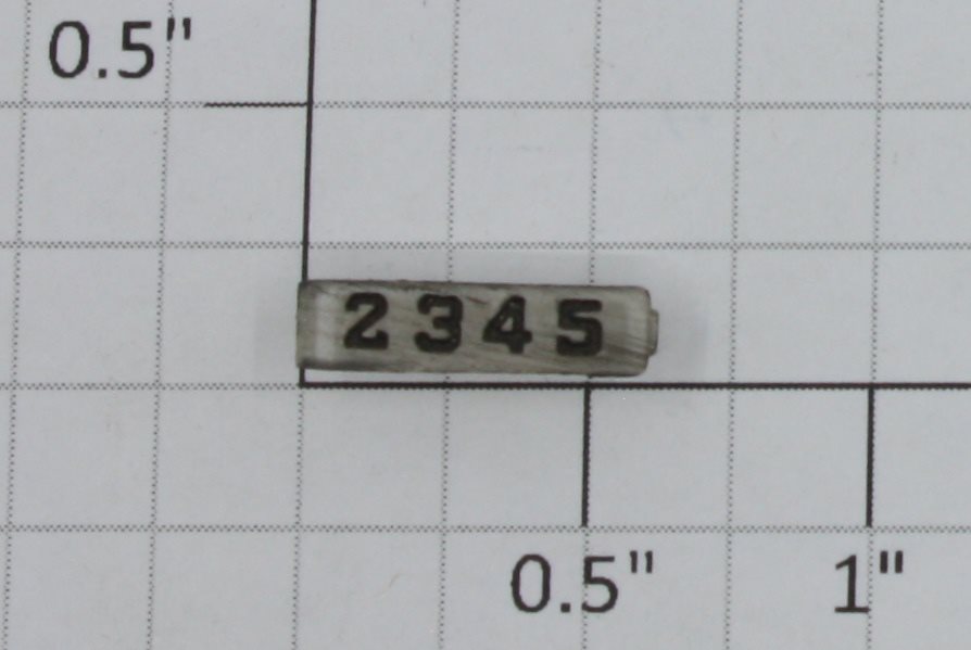 Lionel 2345-6 Right Hand Black Painted Raised Number Board/Marker Lens