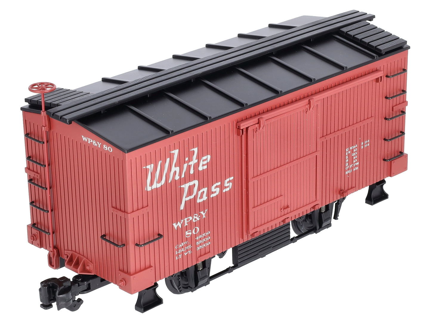 Aristo-Craft 40315 G Scale White Pass & Yukon 20' Boxcar #80