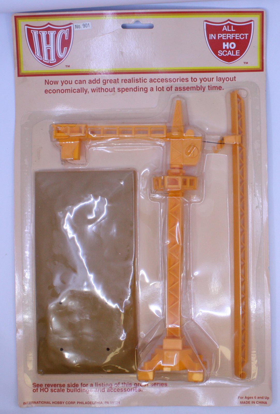 IHC 901 HO Scale Tower Crane with Platform