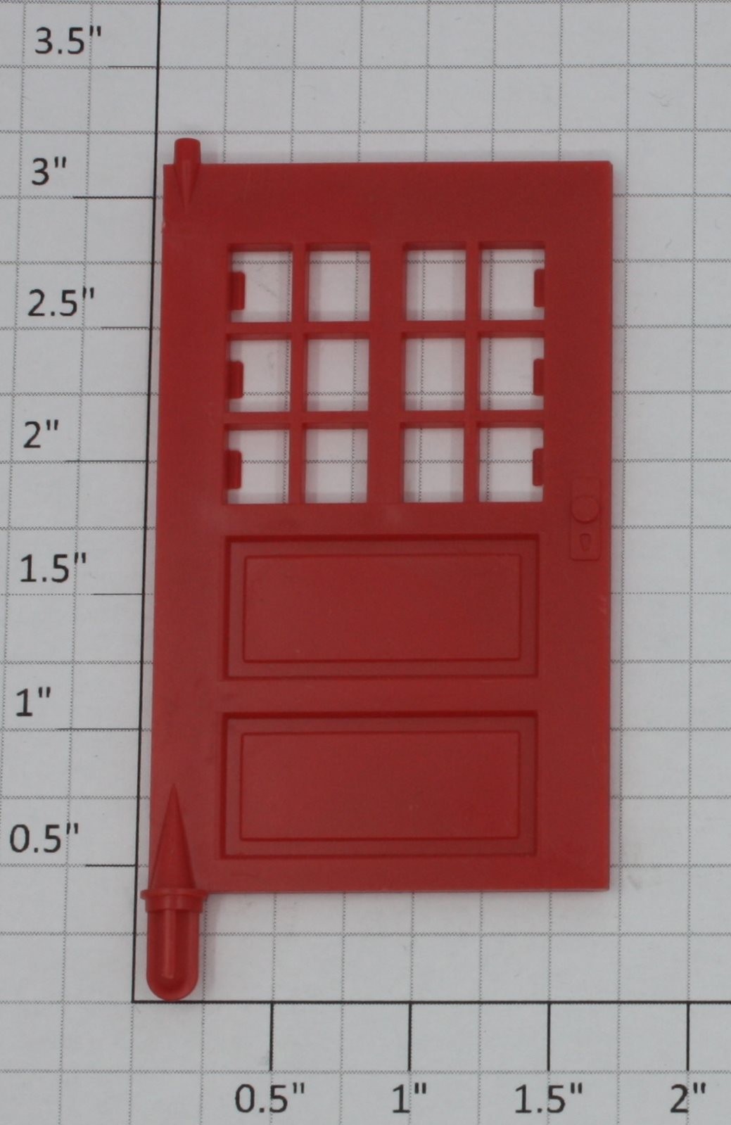 Lionel 12713-12 Red Auto Gateman Door without Glass