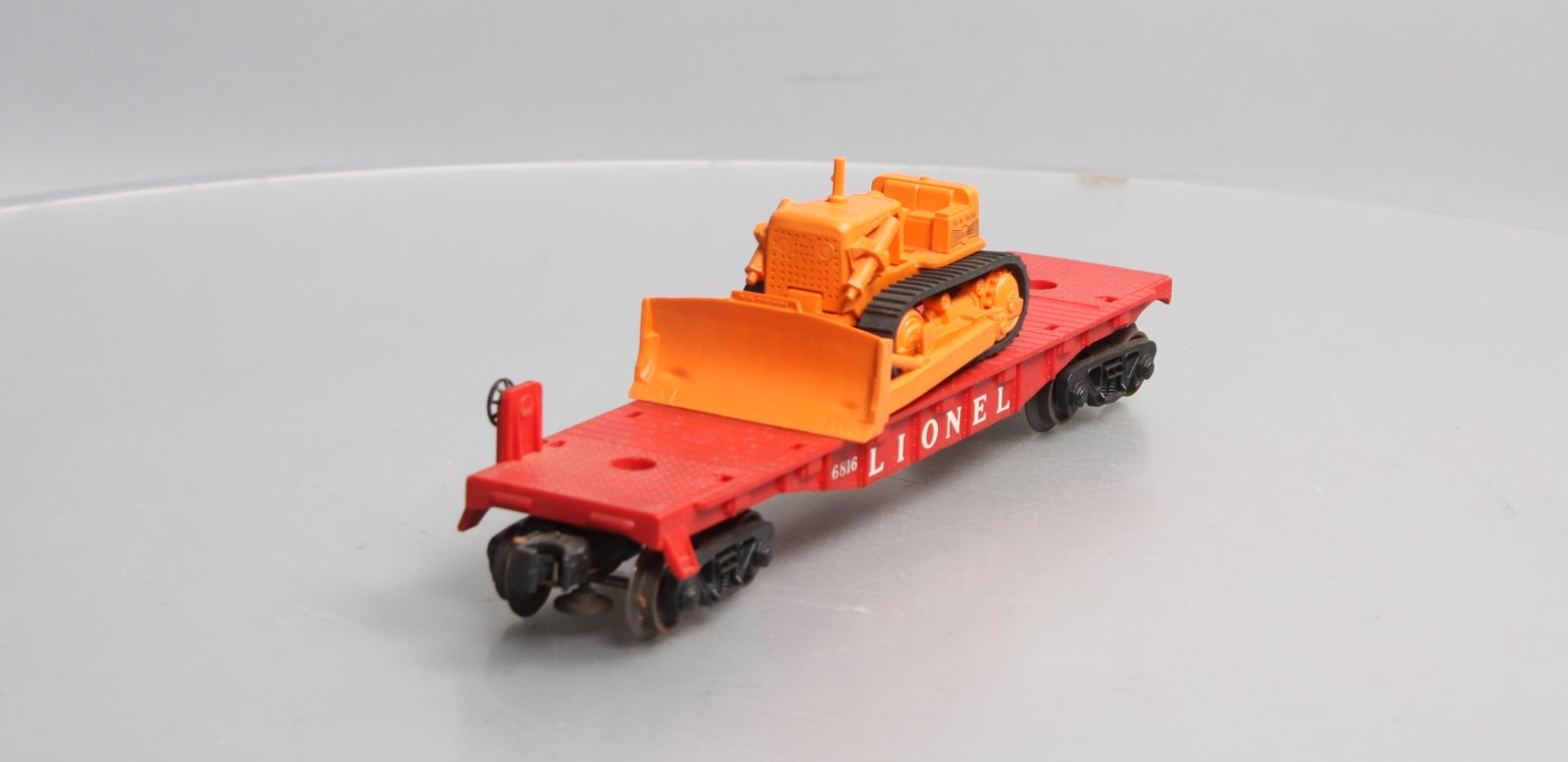 Lionel O Orange Flat Car Model Railroad Freight Cars for sale