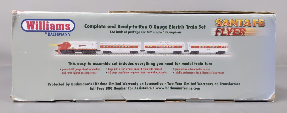 Bachmann ho scale santa fe flyer train set on sale