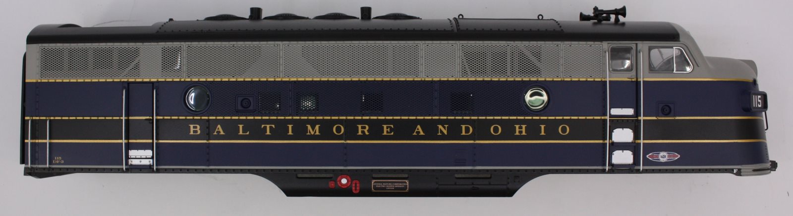 Lionel 14566-7 #115 B&O F-3A TMCC 1 Scale Shell – Trainz