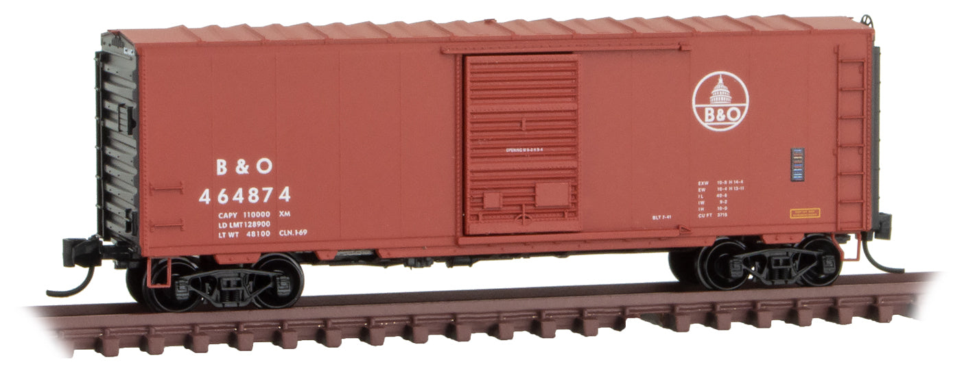 Micro-Trains 07300290 N B&O 40' Standard Single Door Boxcar #464874