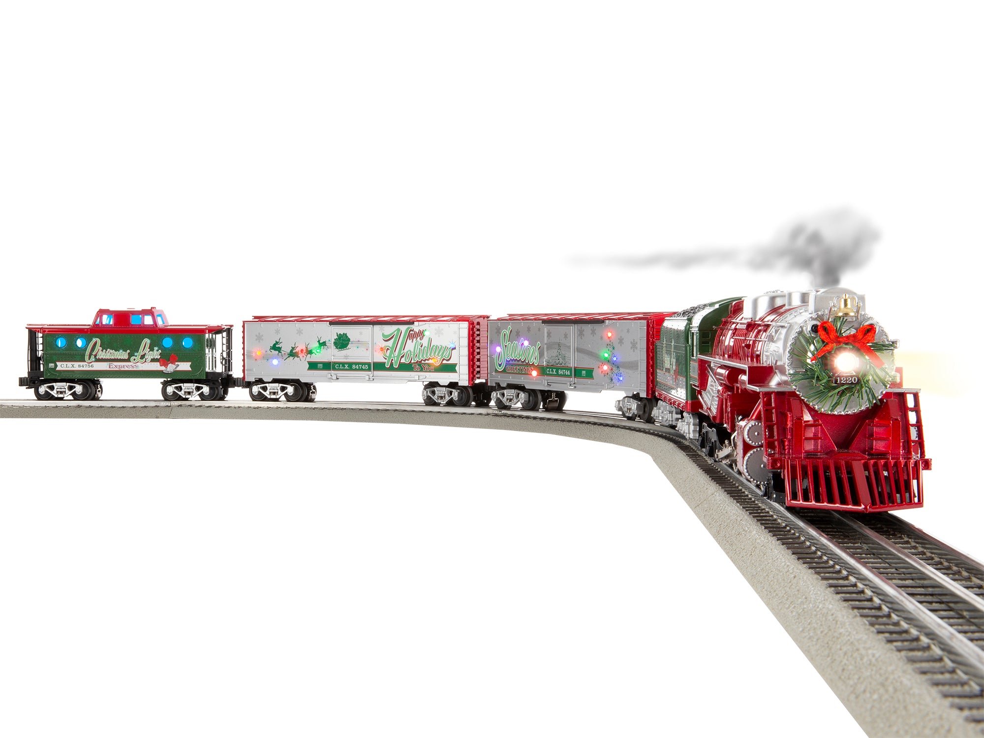 Lionel 2123100 Christmas Express LionChief O Gauge Train Set with Blue ...