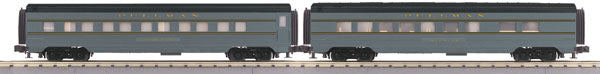 MTH 30-67365 O UP 49'er Scheme 60' Streamlined ABS Passenger Car Set (Set of 2)