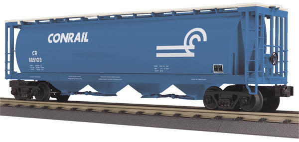 MTH 30-75374 O Gauge Conrail 4-Bay Cylindrical Hopper